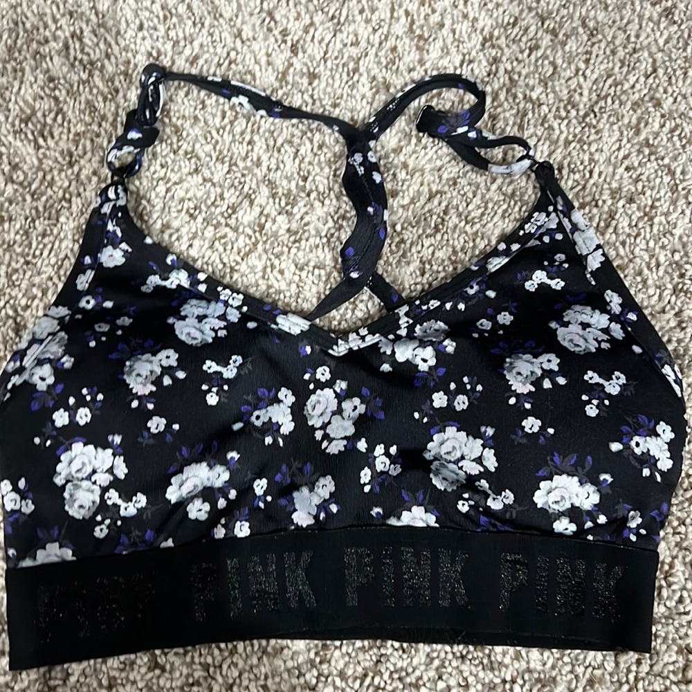 Pink xs sports bra